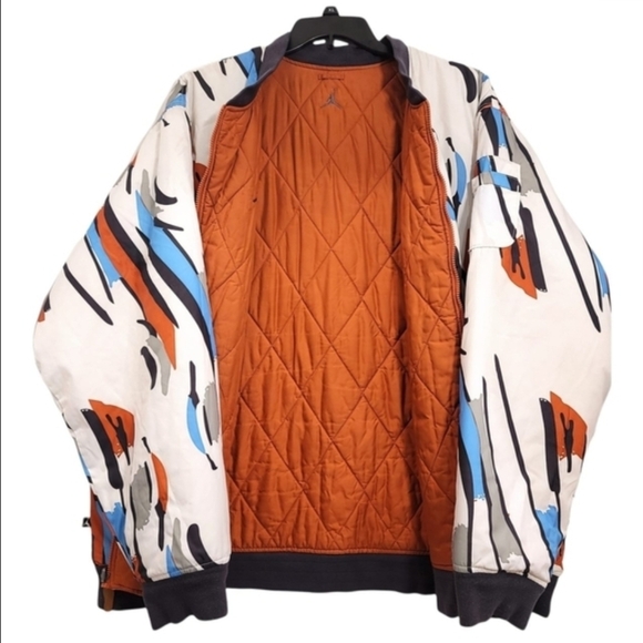 Jordan 8 Ice Blue Vintage Puffer Jacket Men's 3XL - Picture 3 of 11